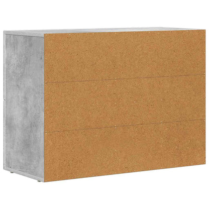 Sideboard Concrete Grey 80.5 x 35 x 59 cm Engineered Wood