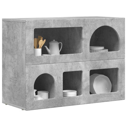 Sideboard Concrete Grey 80.5 x 35 x 59 cm Engineered Wood