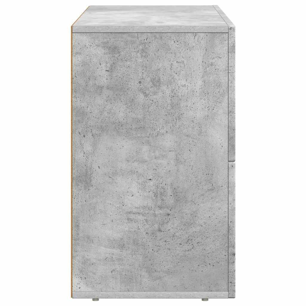 Sideboard Concrete Grey 80.5 x 35 x 59 cm Engineered Wood