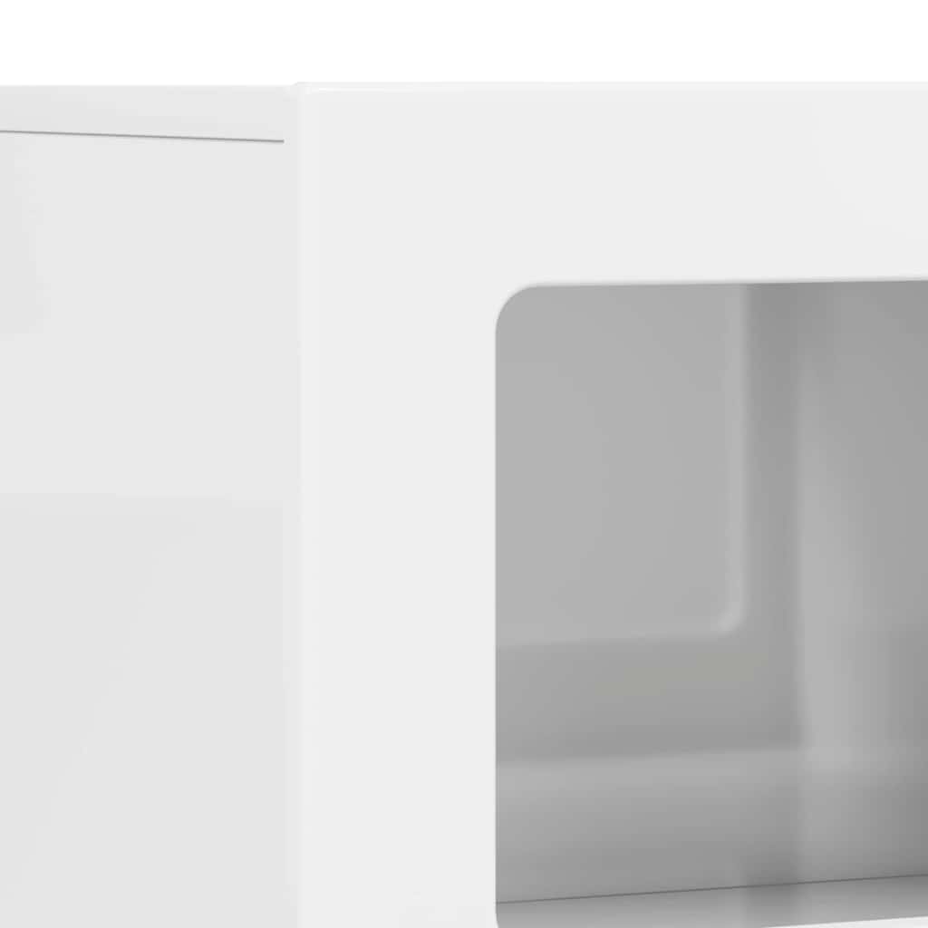 Sideboard High Gloss White 80.5 x 35 x 59 cm Engineered Wood