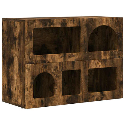 Sideboard Smoked Oak 80.5 x 35 x 59 cm Engineered Wood