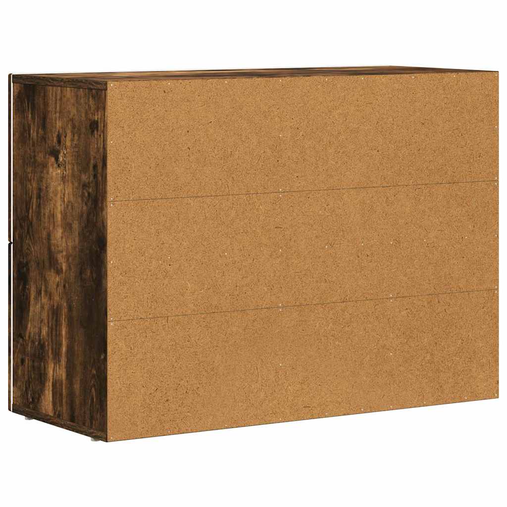 Sideboard Smoked Oak 80.5 x 35 x 59 cm Engineered Wood