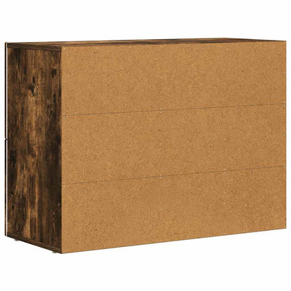 Sideboard Smoked Oak 80.5 x 35 x 59 cm Engineered Wood