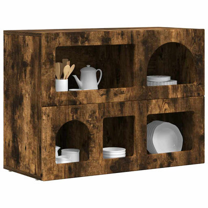 Sideboard Smoked Oak 80.5 x 35 x 59 cm Engineered Wood