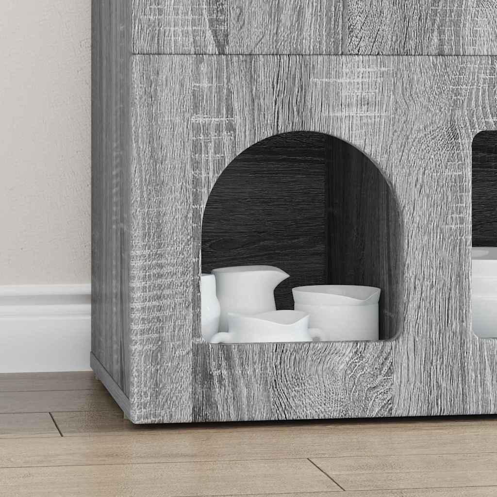 Sideboard Grey Sonoma 80.5 x 35 x 59 cm Engineered Wood