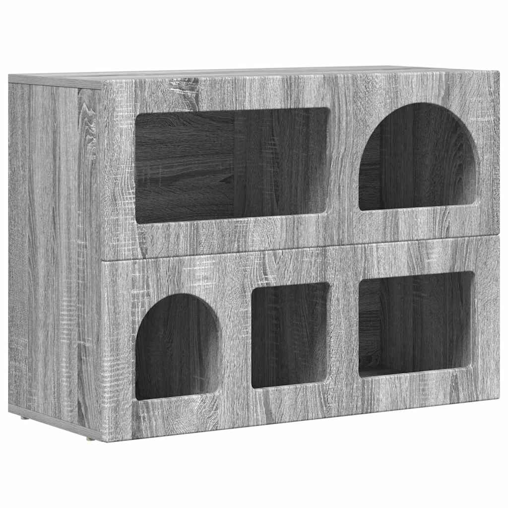 Sideboard Grey Sonoma 80.5 x 35 x 59 cm Engineered Wood