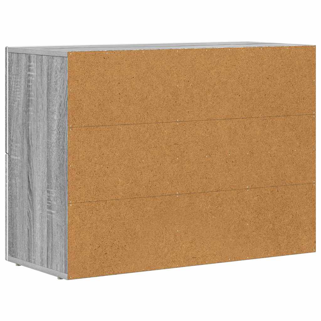 Sideboard Grey Sonoma 80.5 x 35 x 59 cm Engineered Wood