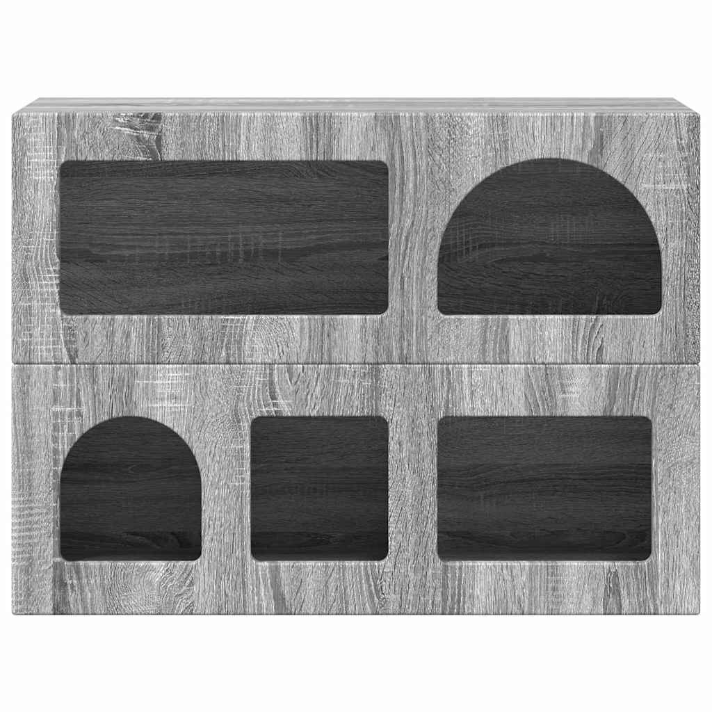 Sideboard Grey Sonoma 80.5 x 35 x 59 cm Engineered Wood