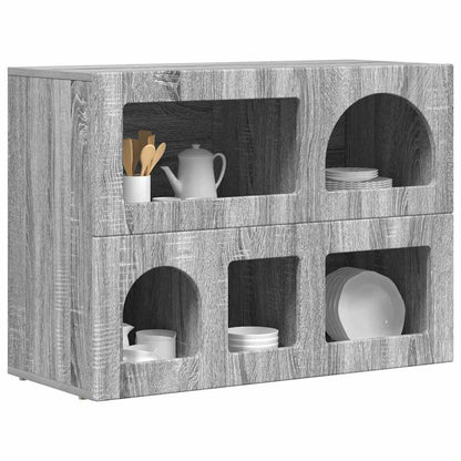 Sideboard Grey Sonoma 80.5 x 35 x 59 cm Engineered Wood