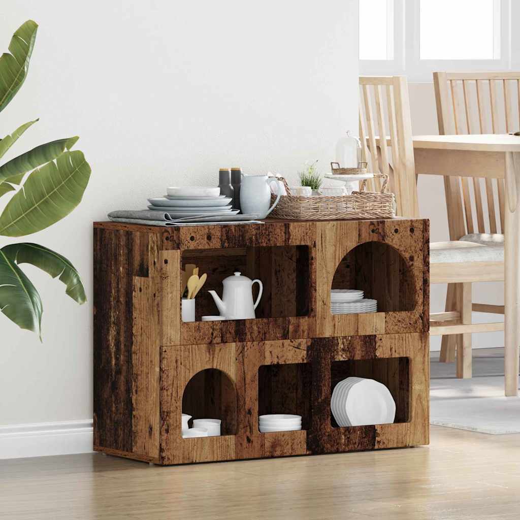 Sideboard Old Wood 80.5 x 35 x 59 cm Engineered Wood