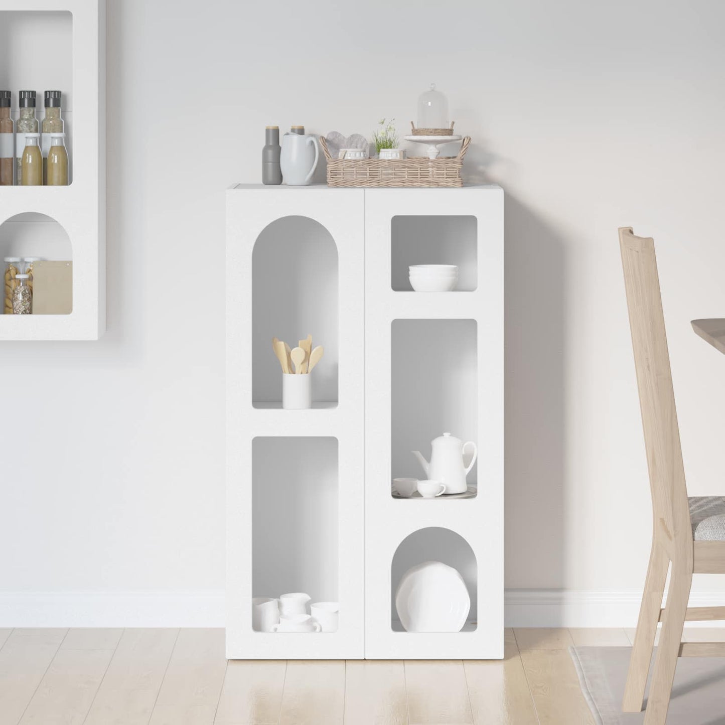 Sideboard White 59 x 35 x 100.5 cm Engineered Wood