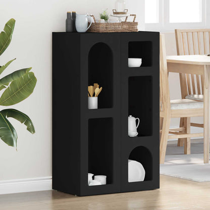 Sideboard Black 59 x 35 x 100.5 cm Engineered Wood