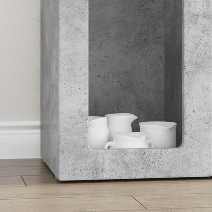 Sideboard Concrete Grey 59 x 35 x 100.5 cm Engineered Wood