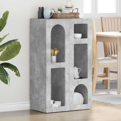Sideboard Concrete Grey 59 x 35 x 100.5 cm Engineered Wood