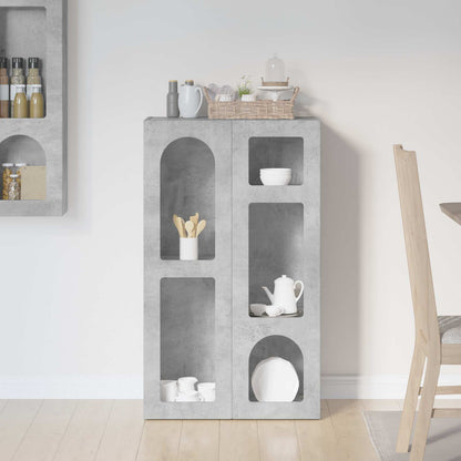 Sideboard Concrete Grey 59 x 35 x 100.5 cm Engineered Wood