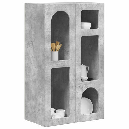 Sideboard Concrete Grey 59 x 35 x 100.5 cm Engineered Wood