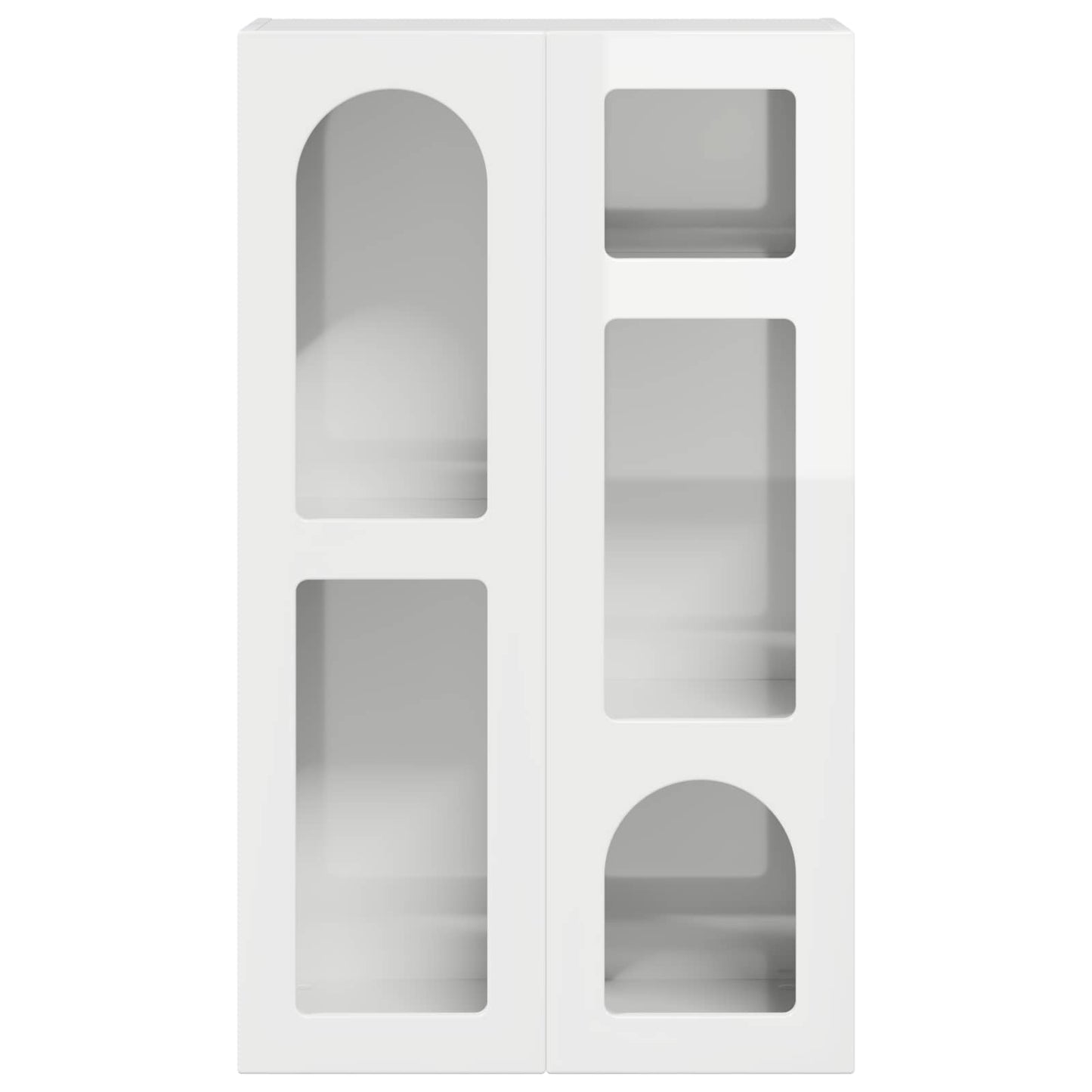 Sideboard High Gloss White 59 x 35 x 100.5 cm Engineered Wood