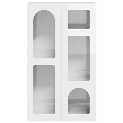 Sideboard High Gloss White 59 x 35 x 100.5 cm Engineered Wood