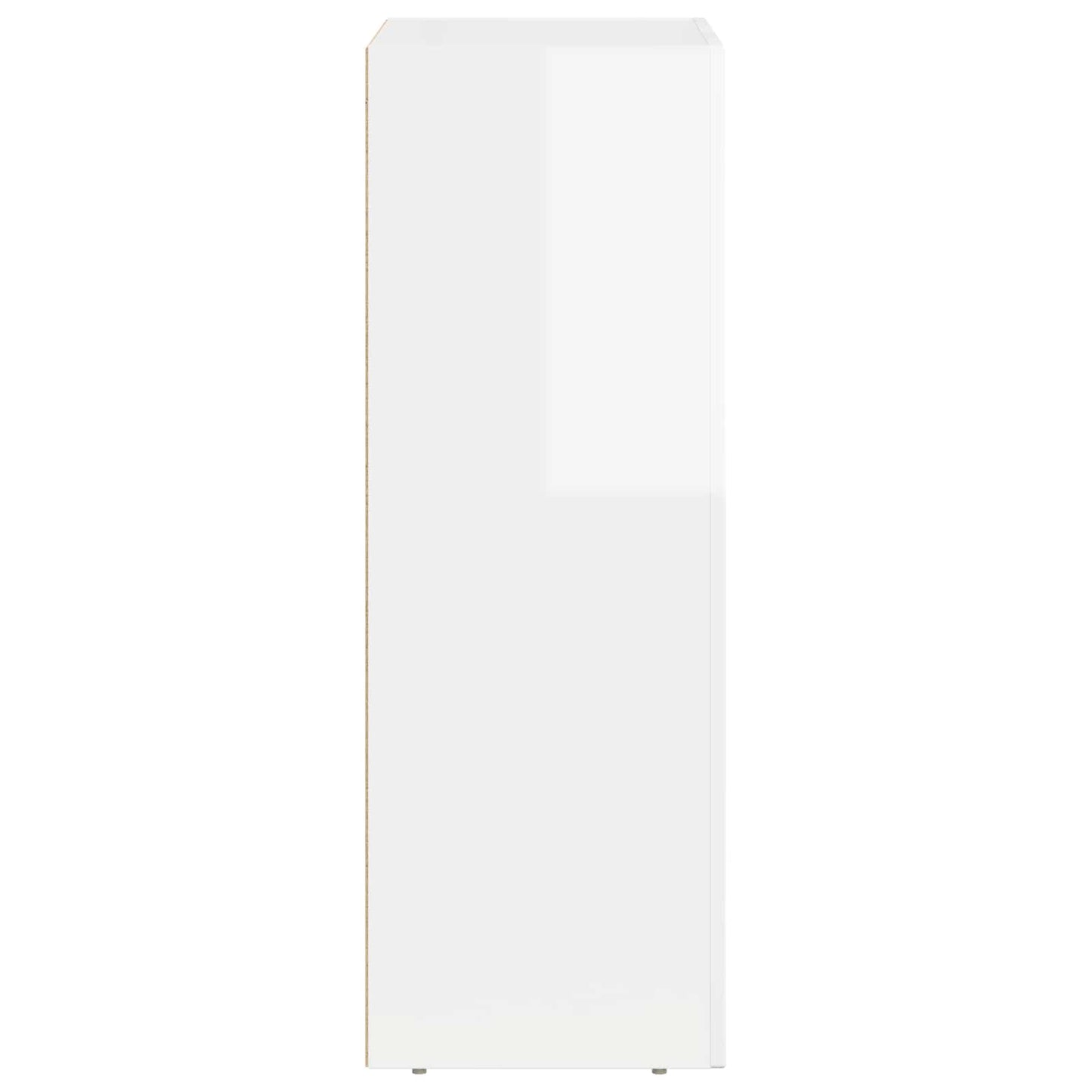 Sideboard High Gloss White 59 x 35 x 100.5 cm Engineered Wood