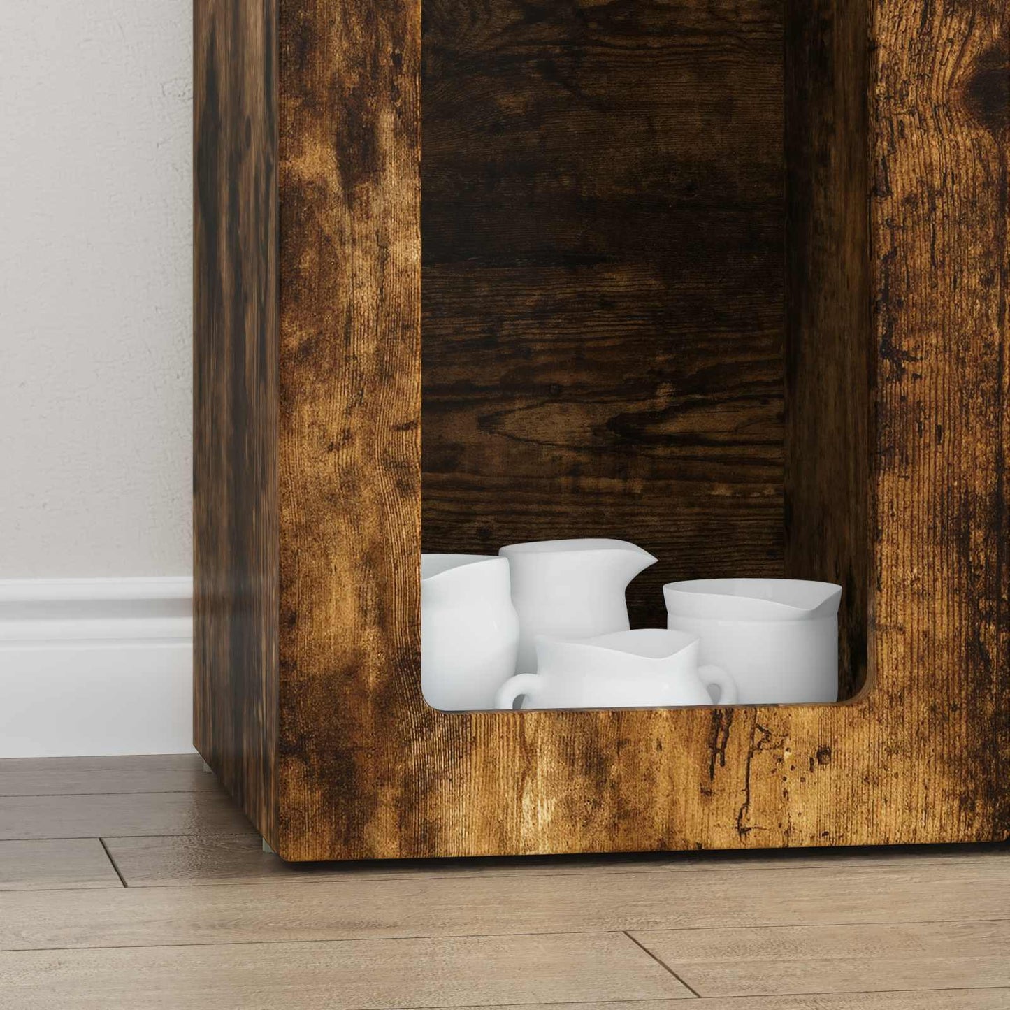 Sideboard Smoked Oak 59 x 35 x 100.5 cm Engineered Wood