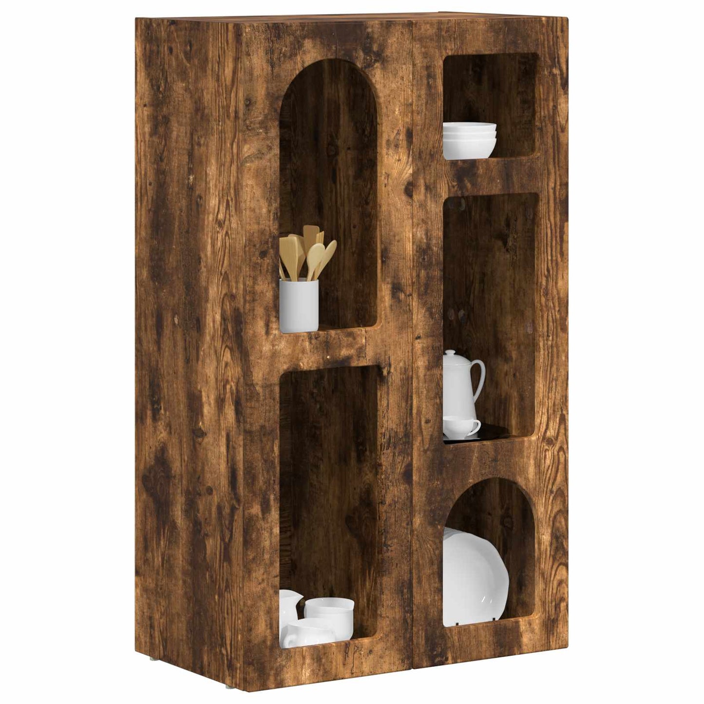 Sideboard Smoked Oak 59 x 35 x 100.5 cm Engineered Wood