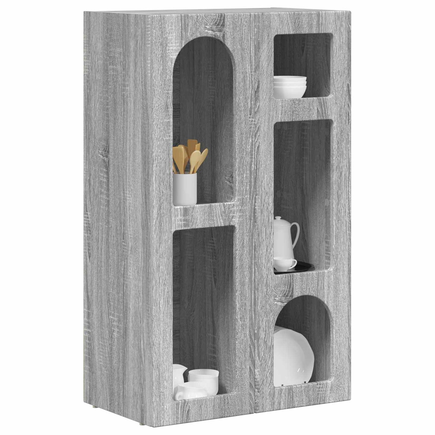 Sideboard Grey Sonoma 59 x 35 x 100.5 cm Engineered Wood