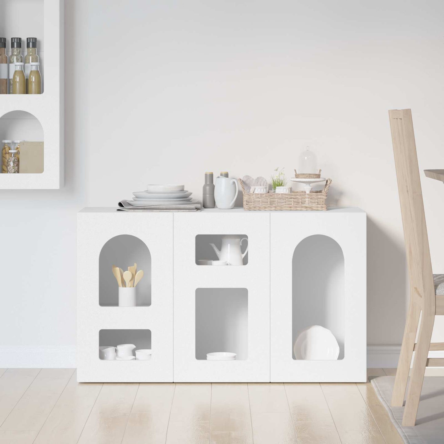 Sideboard White 100 x 35 x 59 cm Engineered Wood