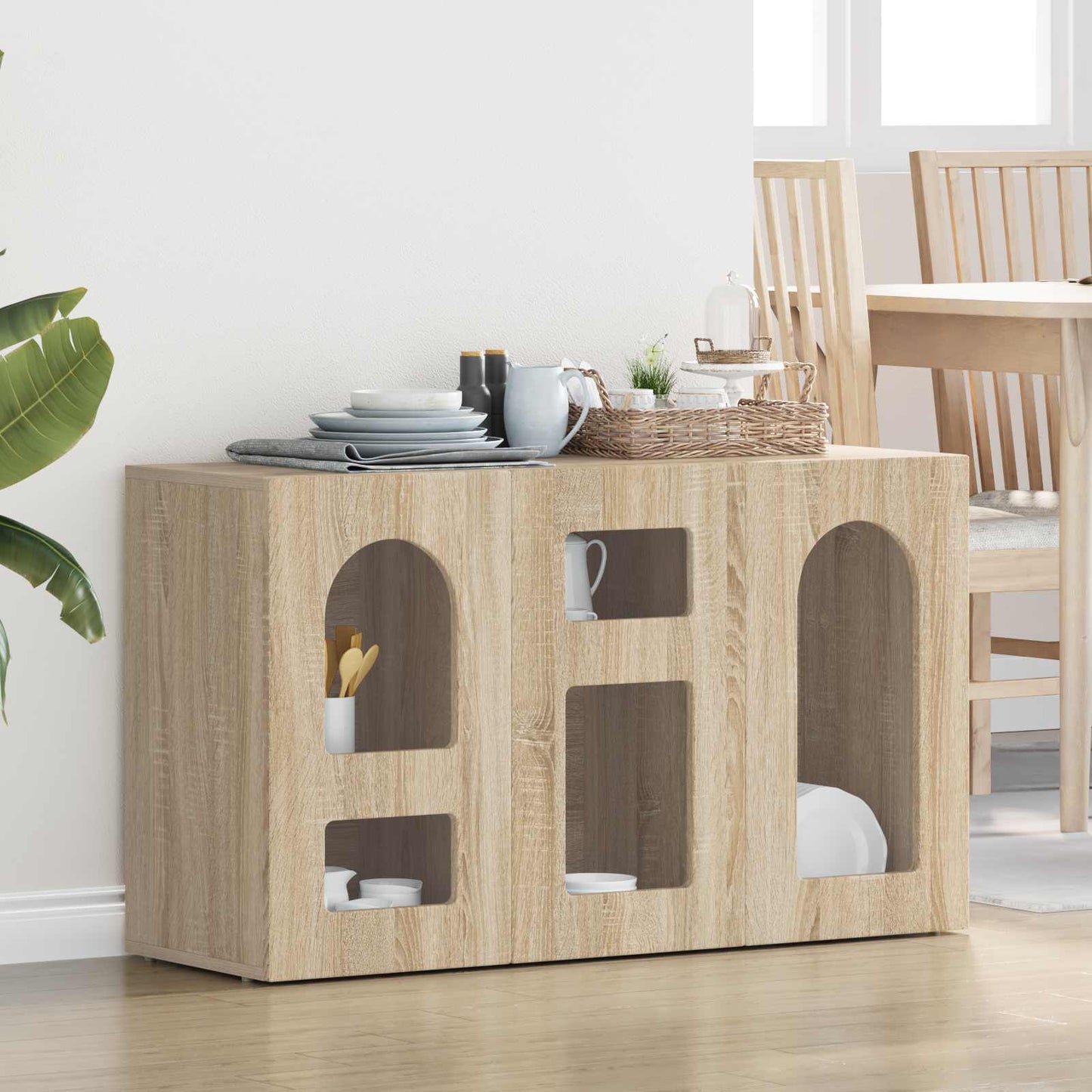 Sideboard Sonoma Oak 100 x 35 x 59 cm Engineered Wood