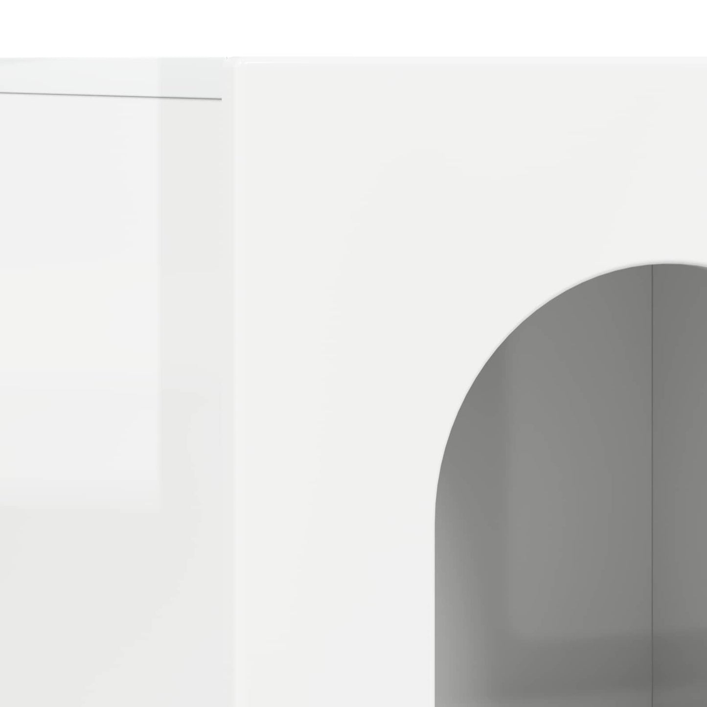 Sideboard High Gloss White 100 x 35 x 59 cm Engineered Wood