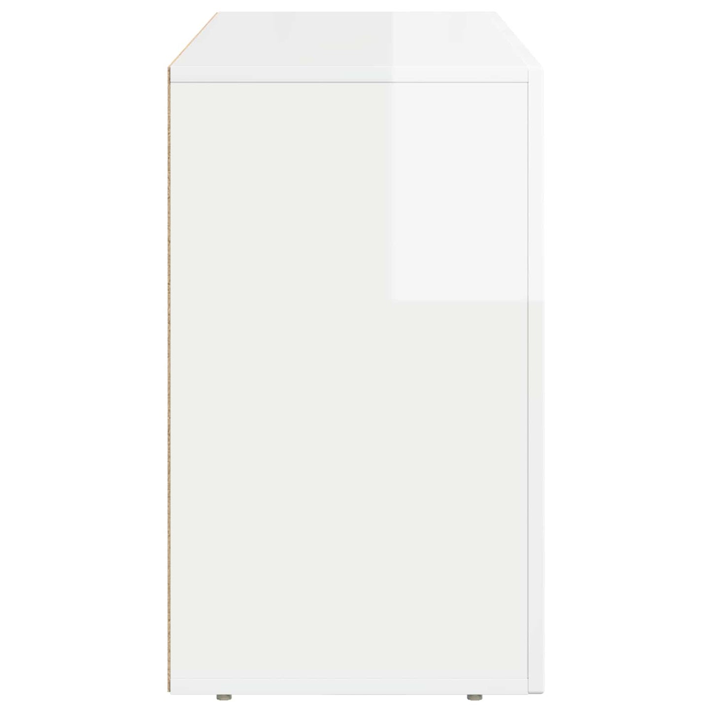Sideboard High Gloss White 100 x 35 x 59 cm Engineered Wood