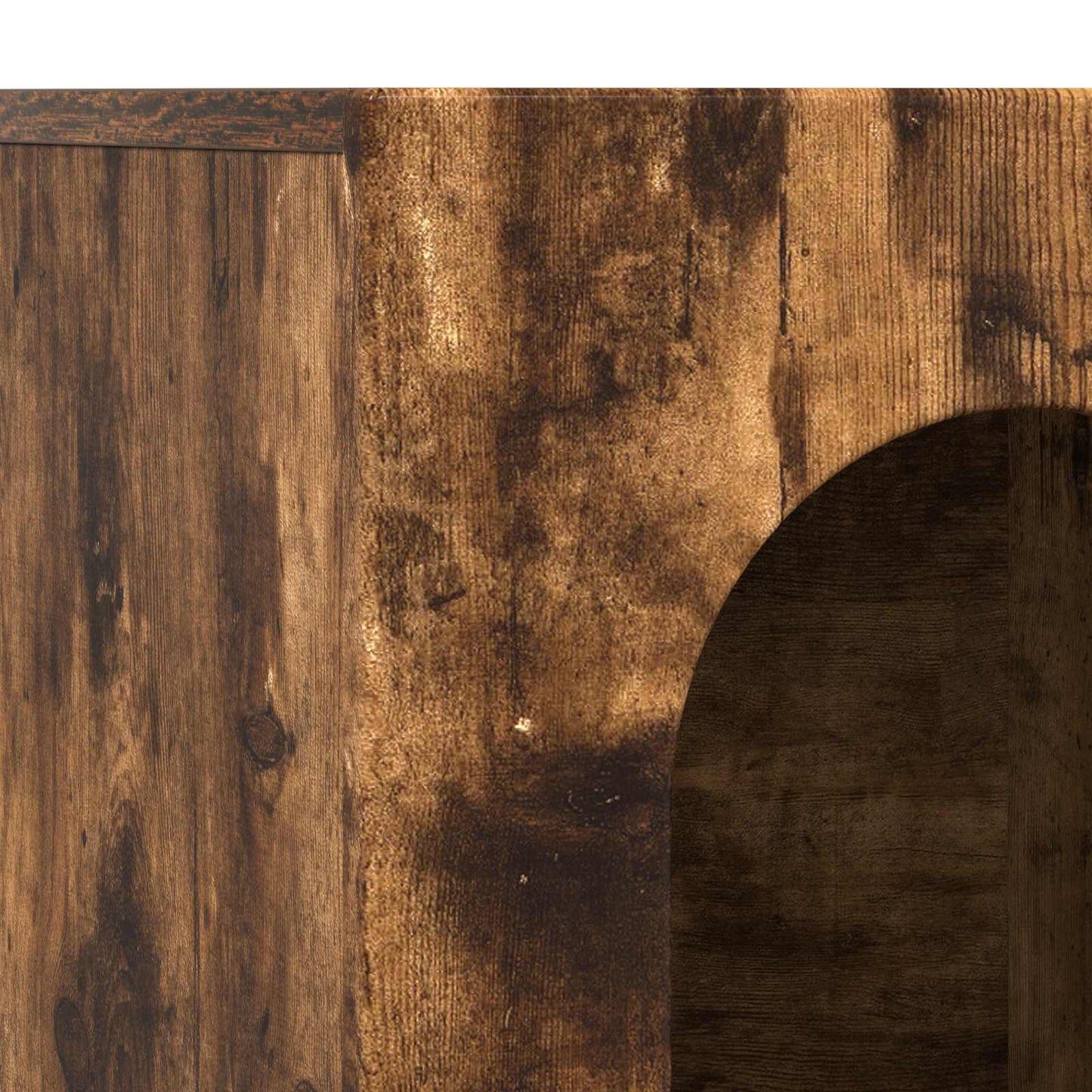 Sideboard ELST Smoked Oak 100 x 35 x 59 cm Engineered Wood