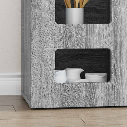 Sideboard Grey Sonoma 100 x 35 x 59 cm Engineered Wood