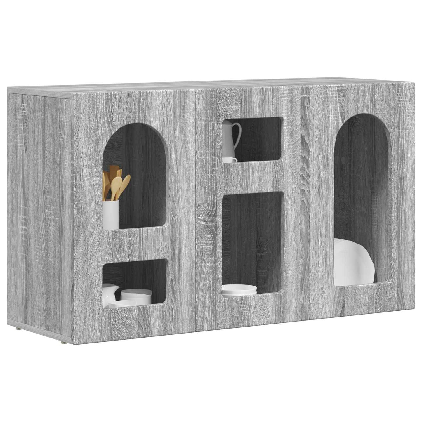 Sideboard Grey Sonoma 100 x 35 x 59 cm Engineered Wood