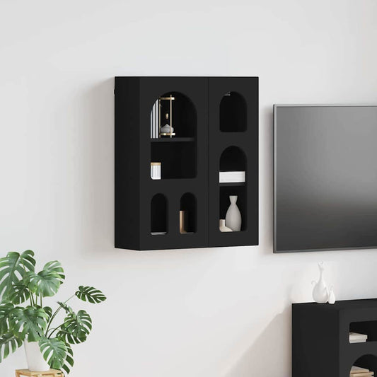 Hanging Cabinet ELST Black 59 x 20 x 71.5 cm Engineered Wood