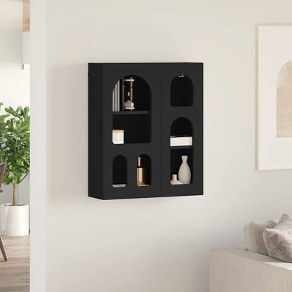 Hanging Cabinet ELST Black 59 x 20 x 71.5 cm Engineered Wood