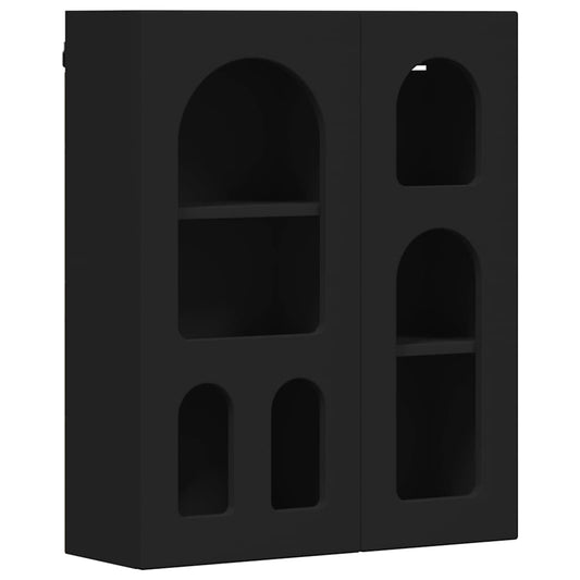 Hanging Cabinet ELST Black 59 x 20 x 71.5 cm Engineered Wood
