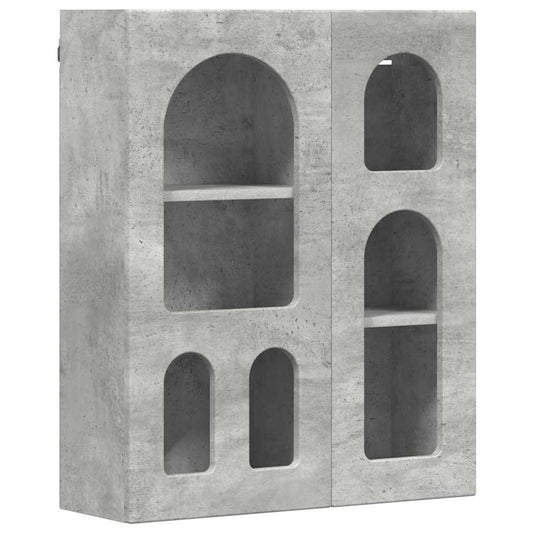 Hanging Cabinet with Shelf ELST Concrete Grey 59 x 20 x 71.5 cm