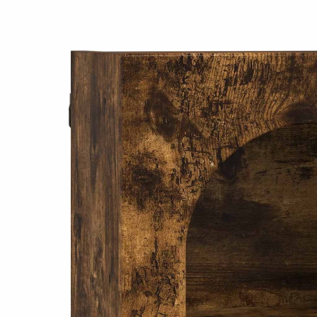 Hanging Cabinet Smoked Oak 59 x 20 x 71.5 cm Engineered Wood