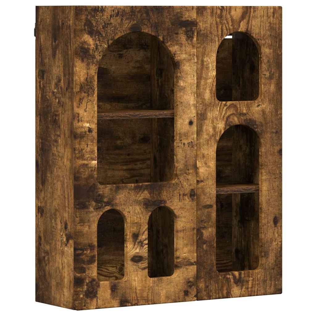 Hanging Cabinet Smoked Oak 59 x 20 x 71.5 cm Engineered Wood