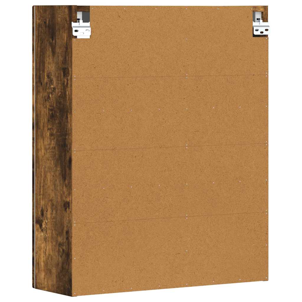 Hanging Cabinet Smoked Oak 59 x 20 x 71.5 cm Engineered Wood