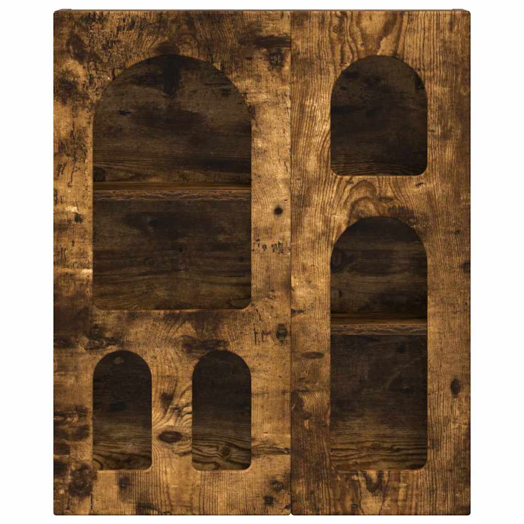 Hanging Cabinet Smoked Oak 59 x 20 x 71.5 cm Engineered Wood