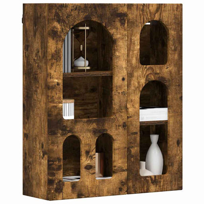 Hanging Cabinet Smoked Oak 59 x 20 x 71.5 cm Engineered Wood