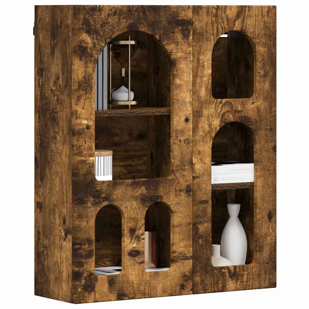 Hanging Cabinet with Shelf ELST Smoked Oak 59 x 20 x 71.5 cm
