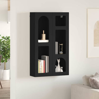 Hanging Cabinet Black 59 x 20 x 100 cm Engineered Wood