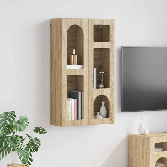 Hanging Cabinet with Shelf ELST Sonoma Oak 59 x 20 x 100 cm