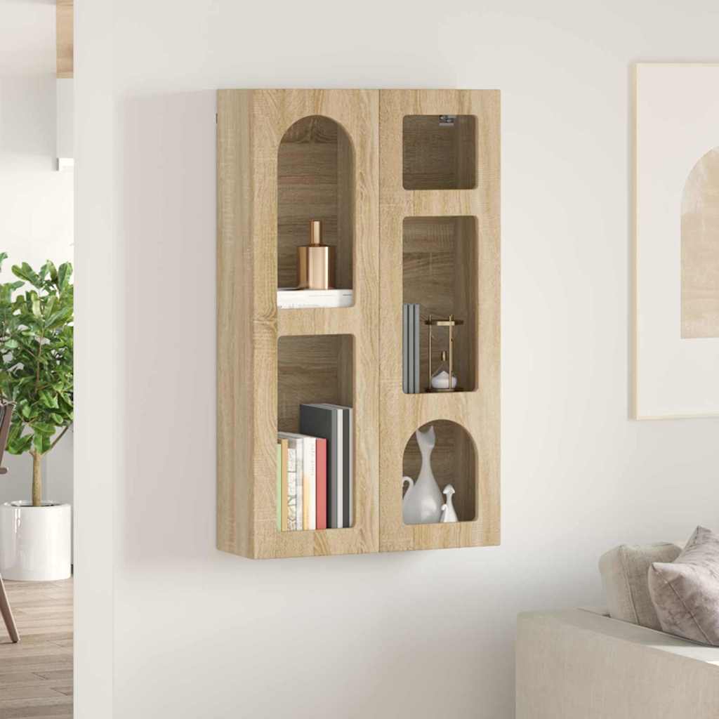 Hanging Cabinet Sonoma Oak 59 x 20 x 100 cm Engineered Wood