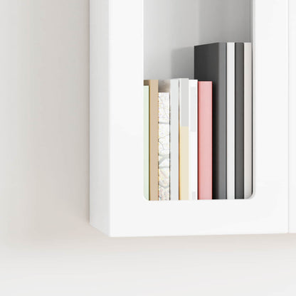 Hanging Cabinet with Shelf High Gloss White 59 x 20 x 100 cm