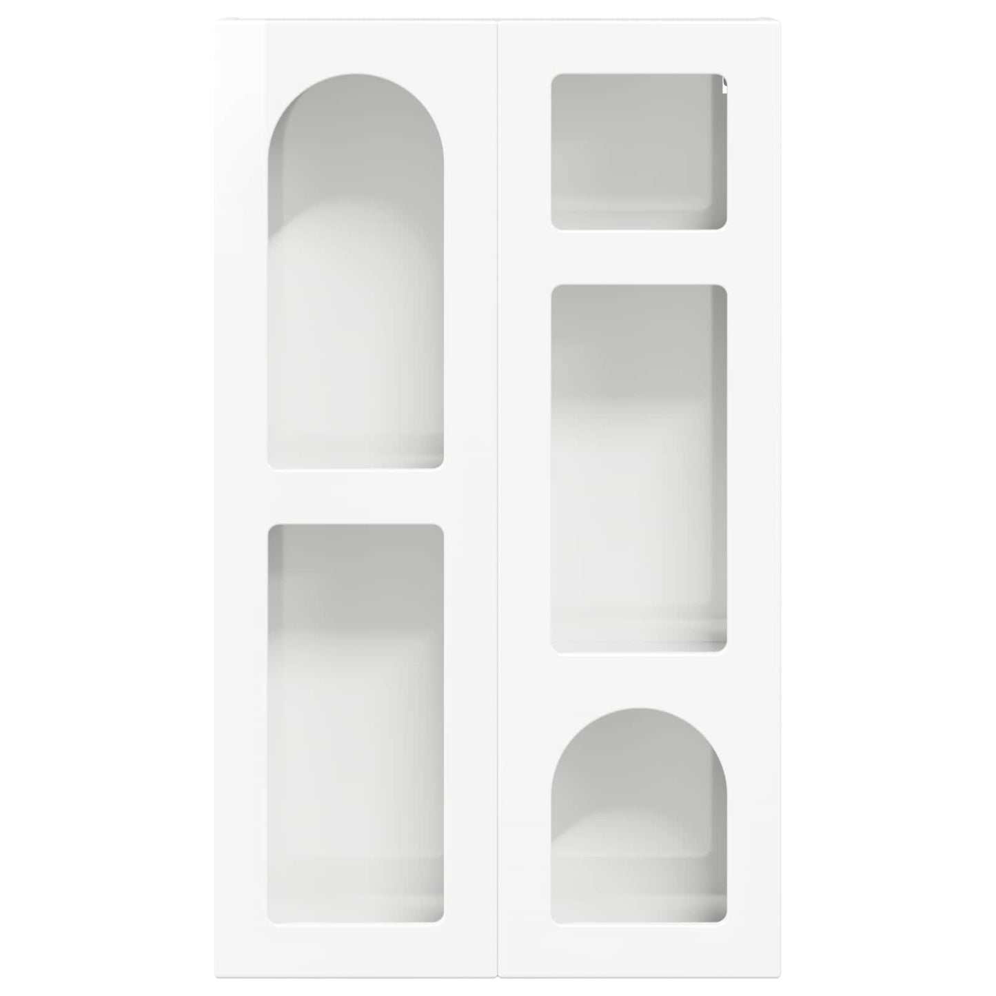 Hanging Cabinet with Shelf High Gloss White 59 x 20 x 100 cm
