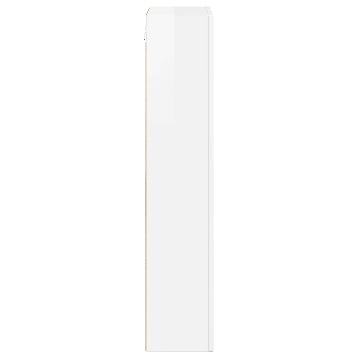 Hanging Cabinet with Shelf High Gloss White 59 x 20 x 100 cm