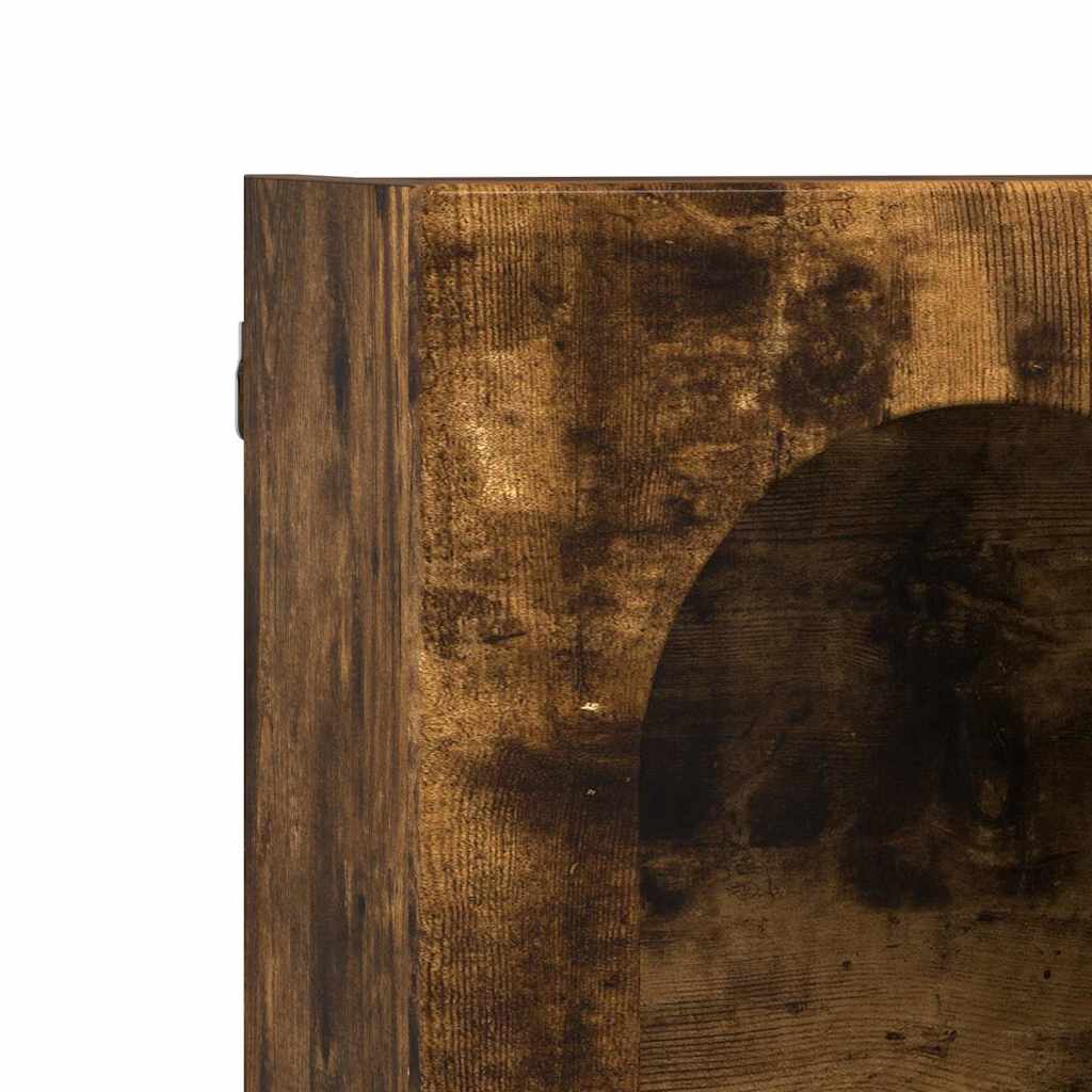 Hanging Cabinet Smoked Oak 59 x 20 x 100 cm Engineered Wood